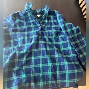 J crew flannel tunic